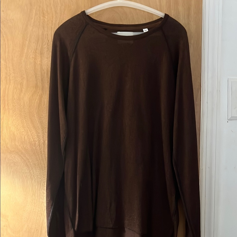 Brown Long Sleeve Top